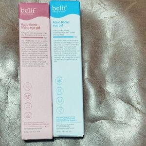 Belif Aqua Bomb Eye Gel - Pink and Blue